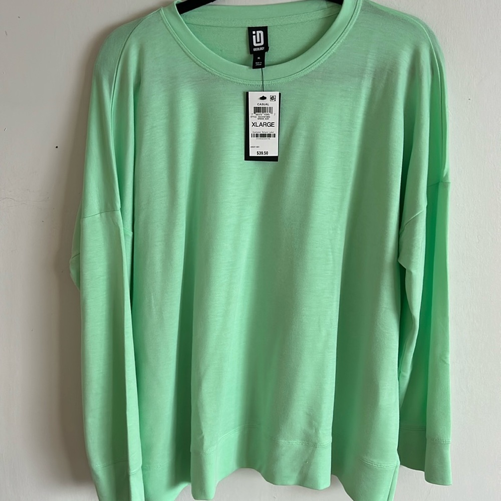 Ideology NWT mint green top